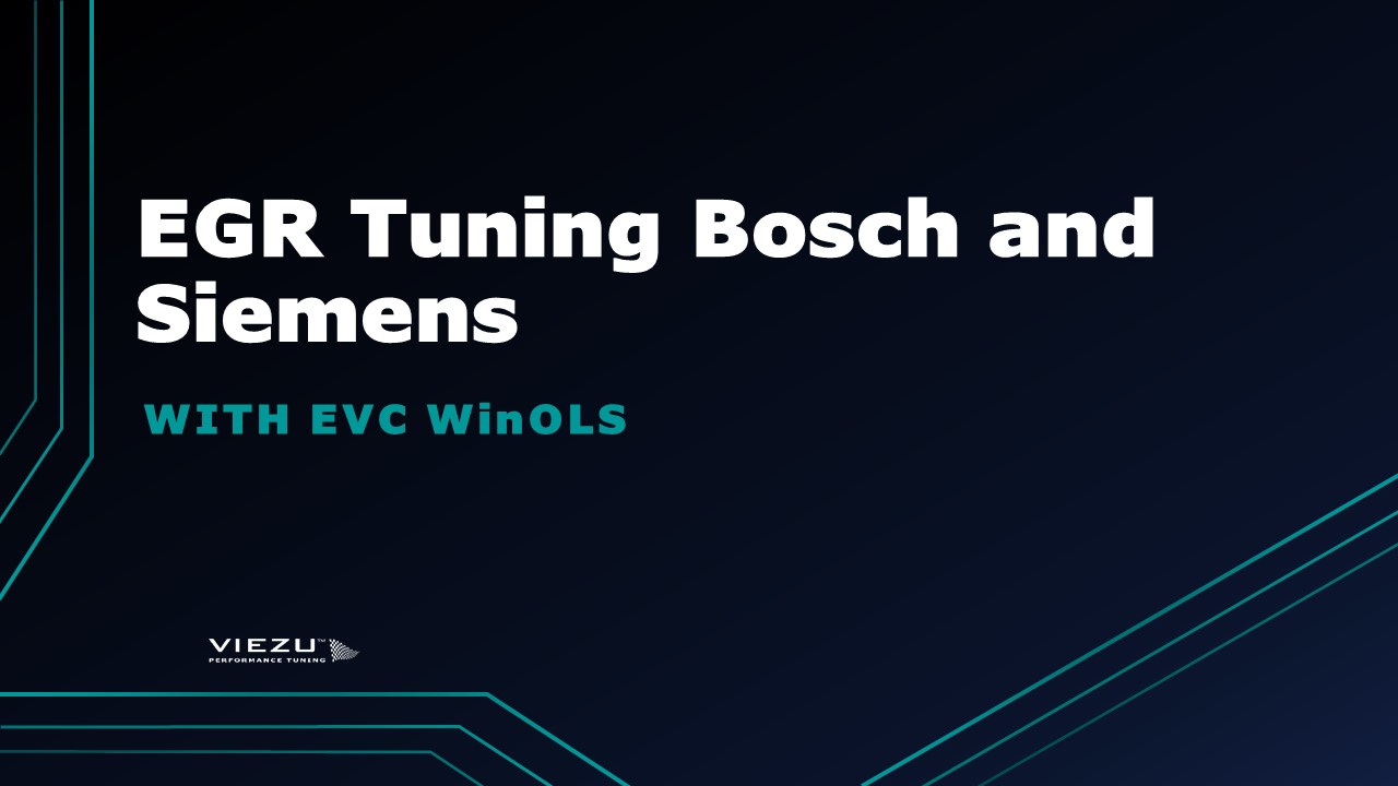 VTA1043: Bosch and Siemens EGR Solutions With EVC WinOLS VTA1043: Bosch and Siemens EGR Solutions With EVC WinOLS