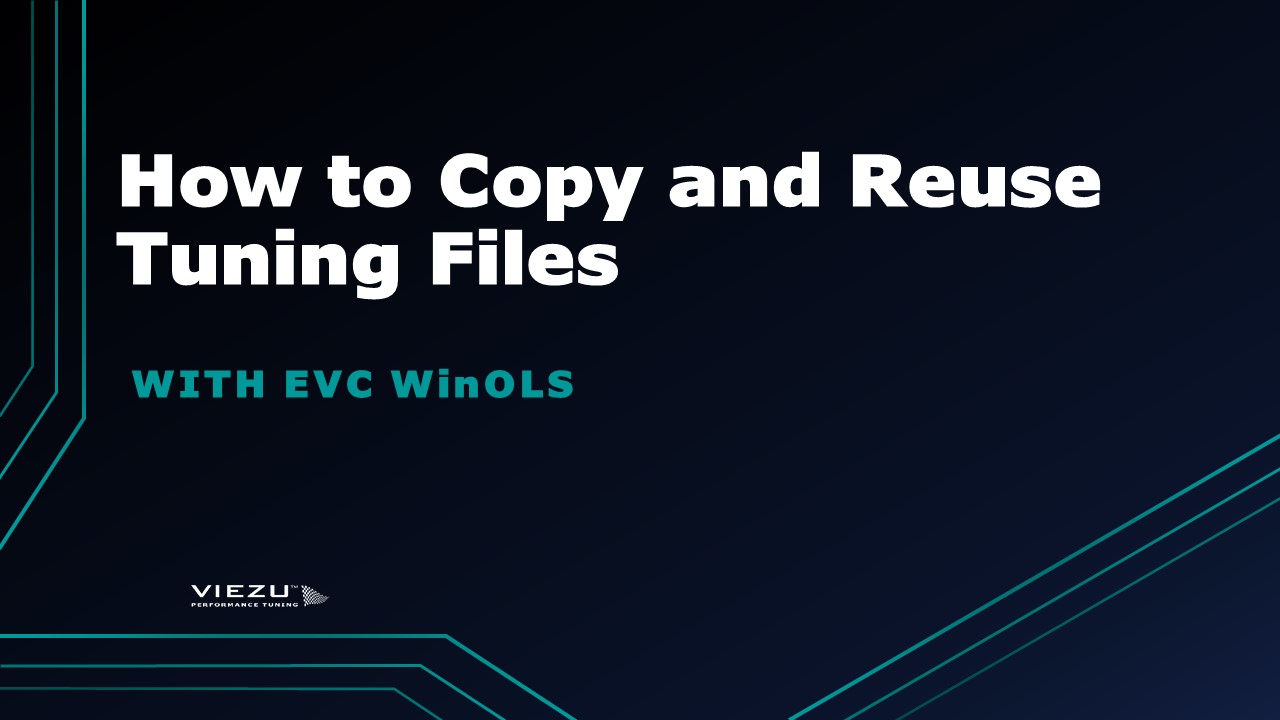 EVC WinOLS How to Copy and Reuse Tuning Files Online Course EVC WinOLS How to Copy and Reuse Tuning Files Online Course