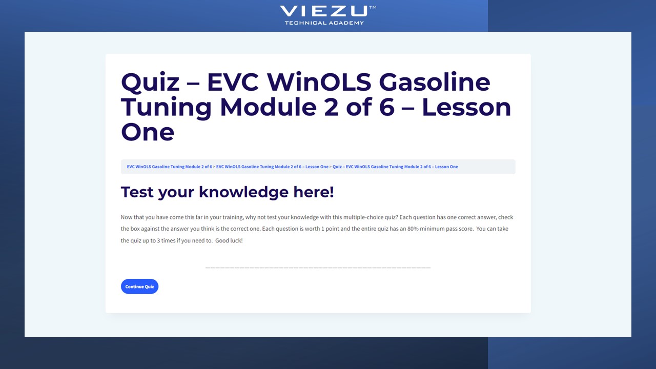 VTA1032: EVC WinOLS Gasoline Tuning Module 2 of 6