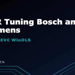 EGR Tuning Bosch and Siemens with EVC WinOLS