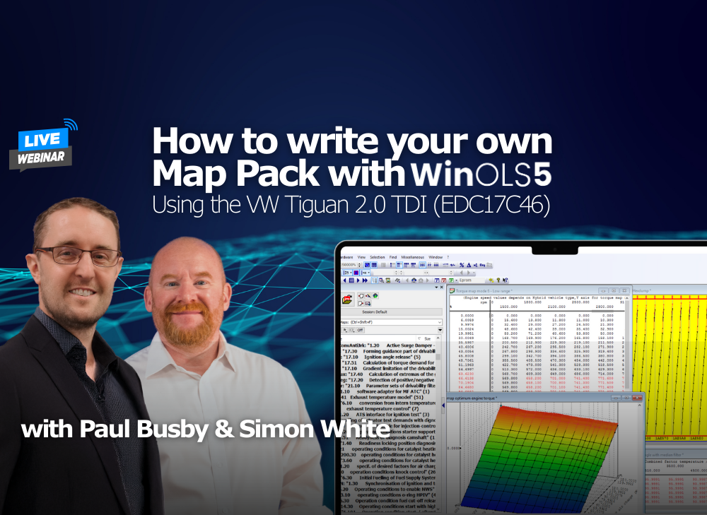 Webinar : Comment écrire votre propre Map Pack avec WinOLS5 Webinar : Comment écrire votre propre Map Pack avec WinOLS5