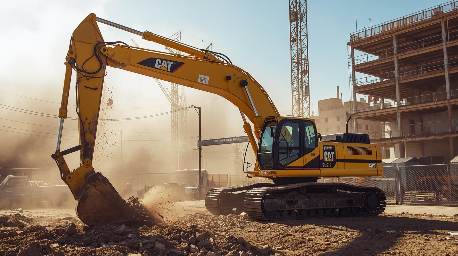 Construction plant digger heavy diesel
